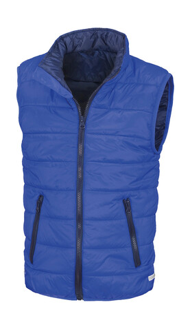 Result Junior/Youth Padded Bodywarmer, Royal/Navy, XL (11-12) bedrucken, Art.-Nr. 879333666