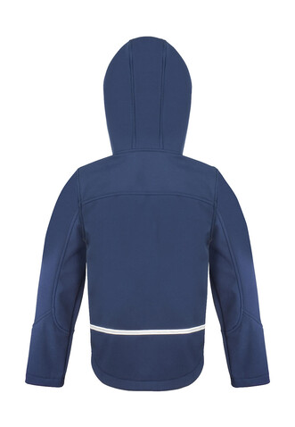 Result Kids TX Performance Hooded Softshell Jacket, Black/Grey, XS (3-4) bedrucken, Art.-Nr. 880331512