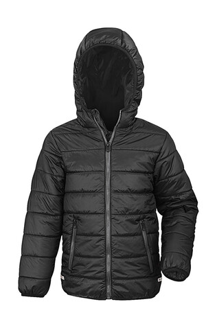 Result Junior/Youth Soft Padded Jacket, Black, L (9-10) bedrucken, Art.-Nr. 881331015