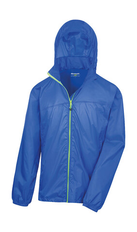 Result HDI Quest Lightweight Stowable Jacket, Royal/Lime, M bedrucken, Art.-Nr. 889333654