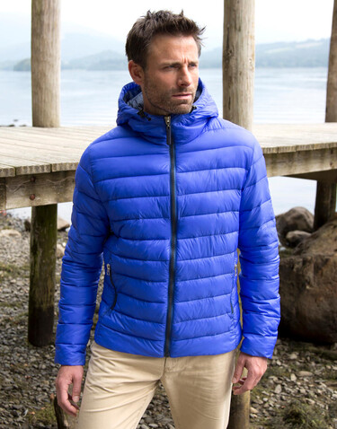 Result Snow Bird Hooded Jacket, Grey/Orange, S bedrucken, Art.-Nr. 891331623