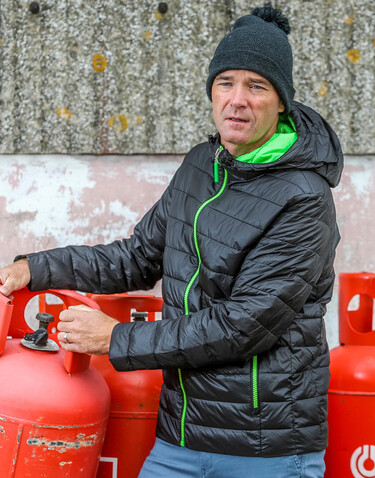 Result Snow Bird Hooded Jacket, Grey/Orange, XL bedrucken, Art.-Nr. 891331626