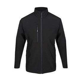 Regatta Honestly Made Recycled Softshell Jacket, Black, S bedrucken, Art.-Nr. 893171013