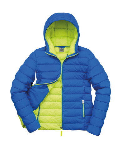Result Ladies` Snow Bird Hooded Jacket, Ocean Blue/Lime Punch, S (10) bedrucken, Art.-Nr. 894333583