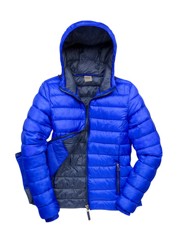 Result Ladies` Snow Bird Hooded Jacket, Royal/Navy, L (14) bedrucken, Art.-Nr. 894333665