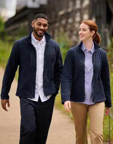 Regatta Honestly Made Recycled Full Zip Fleece, Navy, XL bedrucken, Art.-Nr. 895172006