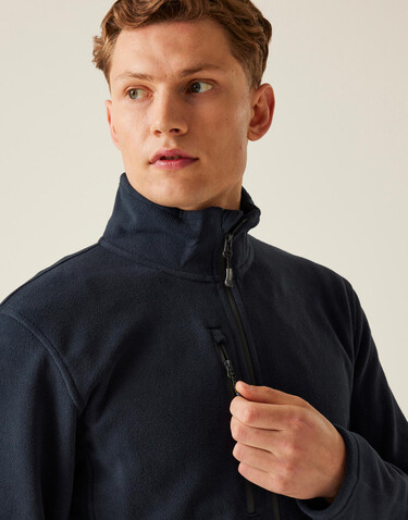 Regatta Honestly Made Recycled Full Zip Fleece, Navy, XL bedrucken, Art.-Nr. 895172006