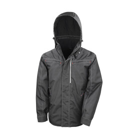 Result Denim Texture Rugged Jacket, Black, XS bedrucken, Art.-Nr. 898331012