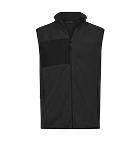 Tee Jays Mountain Fleece Bodywarmer, Black/Black, XS bedrucken, Art.-Nr. 898541772