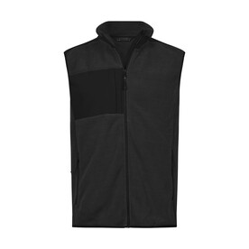 Tee Jays Mountain Fleece Bodywarmer, Black/Black, XS bedrucken, Art.-Nr. 898541772
