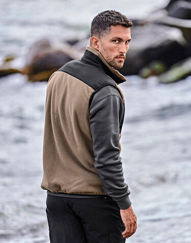 Tee Jays Mountain Fleece Bodywarmer, Deep Green/Black, 3XL bedrucken, Art.-Nr. 898545518