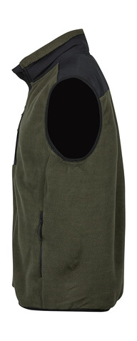 Tee Jays Mountain Fleece Bodywarmer, Deep Green/Black, 3XL bedrucken, Art.-Nr. 898545518