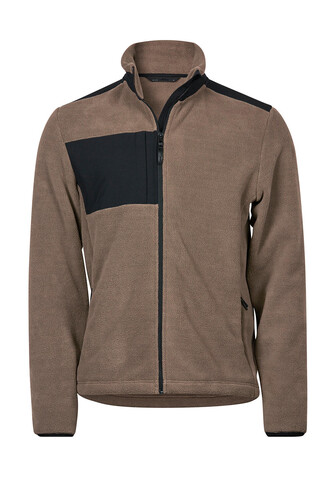 Tee Jays Mountain Fleece, Clay/Black, M bedrucken, Art.-Nr. 899547504