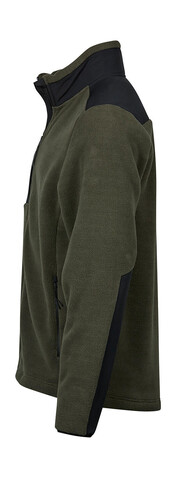 Tee Jays Mountain Fleece, Deep Green/Black, 3XL bedrucken, Art.-Nr. 899545518