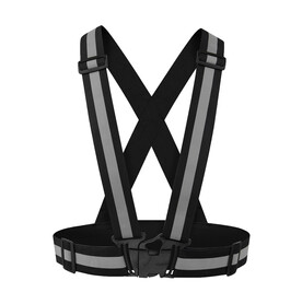 Korntex Reflective Body Belt Prague, Black, One Size bedrucken, Art.-Nr. 900131010