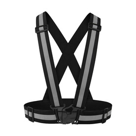 Korntex Reflective Body Belt Prague, Black, One Size bedrucken, Art.-Nr. 900131010