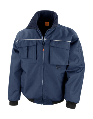 Result Work-Guard Sabre Pilot Jacket, Navy, XS bedrucken, Art.-Nr. 900332002