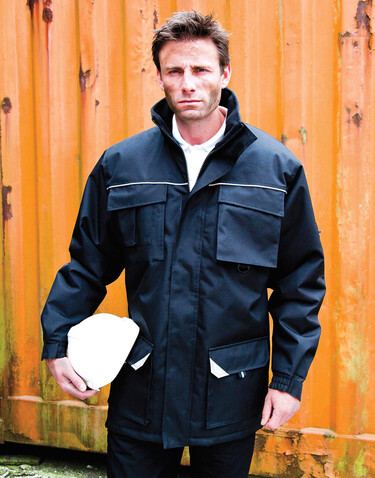 Result Work-Guard Sabre Long Coat, Navy, 3XL bedrucken, Art.-Nr. 901332008