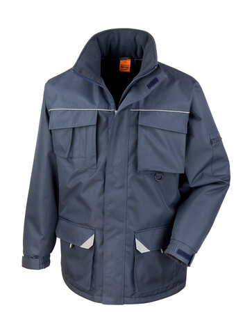 Result Work-Guard Sabre Long Coat, Navy, 3XL bedrucken, Art.-Nr. 901332008