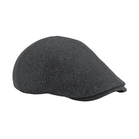 Beechfield Melton Wool Ivy Cap, Charcoal Marl, One Size bedrucken, Art.-Nr. 901691340 Beechfield Melton Wool Ivy Cap, Charcoal Marl, One Size bedrucken, Art.-Nr. 901691340