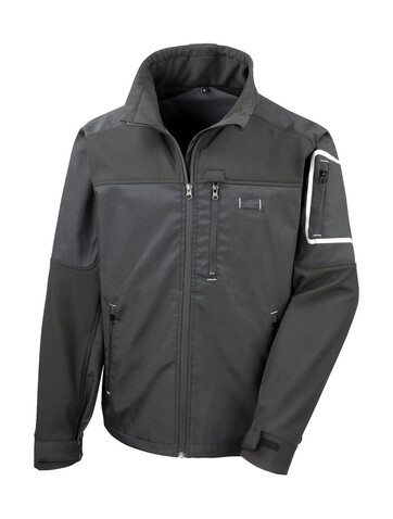 Result Work-Guard Sabre Stretch Jacket, Black, M bedrucken, Art.-Nr. 902331014