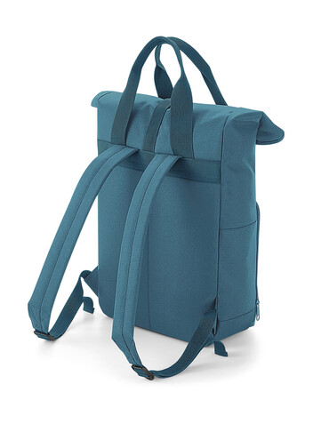 Bag Base Recycled Twin Handle Roll-Top Backpack, Burgundy, One Size bedrucken, Art.-Nr. 903294480
