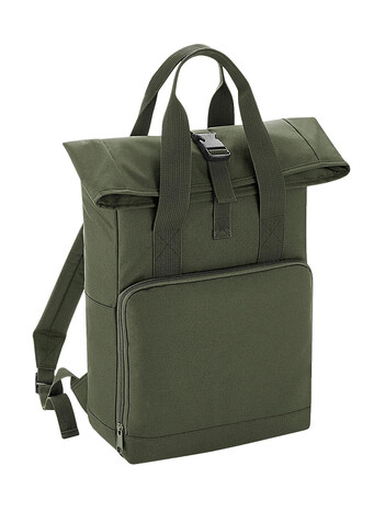 Bag Base Recycled Twin Handle Roll-Top Backpack, Burgundy, One Size bedrucken, Art.-Nr. 903294480