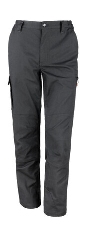 Result Work-Guard Stretch Trousers Reg, Black, M (34/32&quot;) bedrucken, Art.-Nr. 903331012