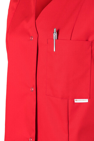 Karlowsky Worksmock Sara, Dark Red, 48 (XL) bedrucken, Art.-Nr. 904674307