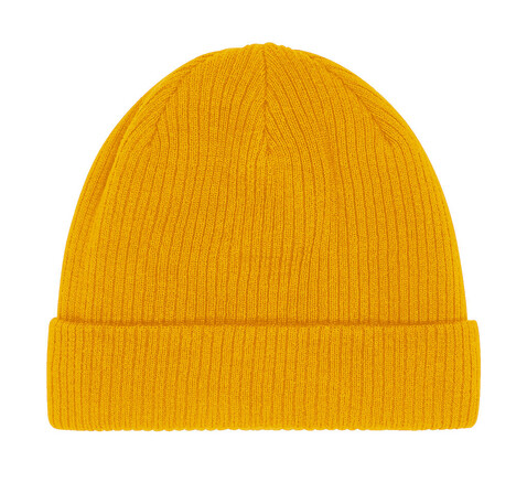 Beechfield Organic Cotton Beanie, Mustard, One Size bedrucken, Art.-Nr. 905696450