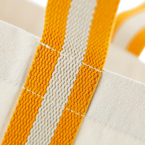 Westford Mill EarthAware® Organic Boat Bag, Natural/French Navy, One Size bedrucken, Art.-Nr. 907280550