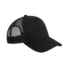 Beechfield Microknit Snapback Trucker, Black, One Size bedrucken, Art.-Nr. 907691010
