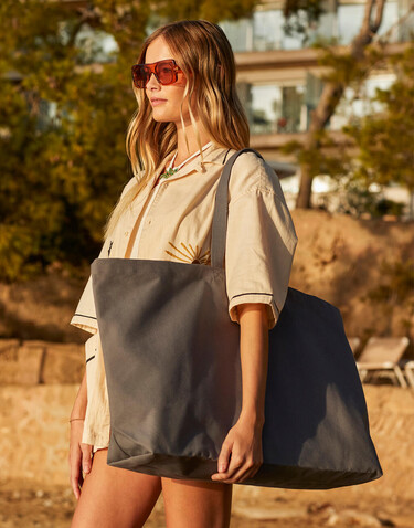 Westford Mill Oversized Canvas Tote Bag, Natural, One Size bedrucken, Art.-Nr. 908280080