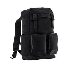 Quadra Stockholm Laptop Rucksack, Black, One Size bedrucken, Art.-Nr. 911301010