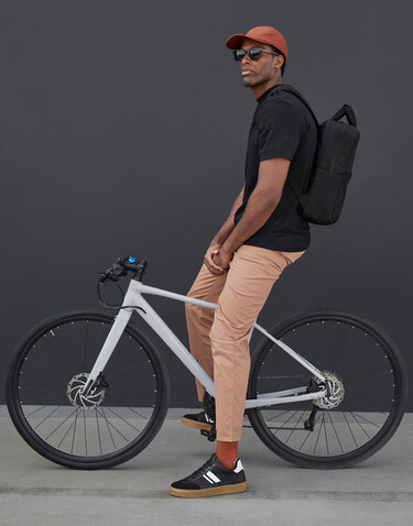 Quadra Stockholm Laptop Backpack, Natural Stone, One Size bedrucken, Art.-Nr. 912300100