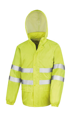 Result Hi-Vis Waterproof Suit, Fluorescent Yellow, 3XL bedrucken, Art.-Nr. 912336057