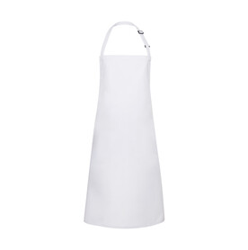 Karlowsky Bib Apron Basic, White, One Size bedrucken, Art.-Nr. 912670000