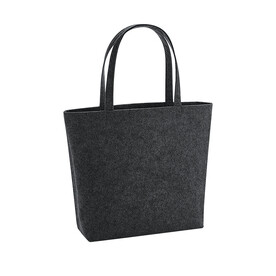 Bag Base Felt Shopper, Charcoal Melange, One Size bedrucken, Art.-Nr. 913291050 Bag Base Felt Shopper, Charcoal Melange, One Size bedrucken, Art.-Nr. 913291050