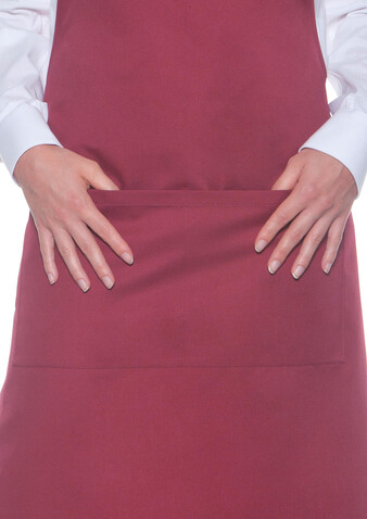 Karlowsky Bib Apron Basic with Pocket, White, One Size bedrucken, Art.-Nr. 913670000
