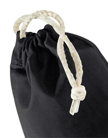 Westford Mill Recycled Cotton Stuff Bag, Black, L bedrucken, Art.-Nr. 915281015