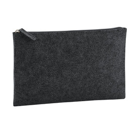 Bag Base Felt Accessory Pouch, Charcoal Melange, One Size bedrucken, Art.-Nr. 916291050