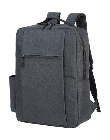 Shugon Sembach Basic Laptop Backpack, Black Melange, One Size bedrucken, Art.-Nr. 917381060