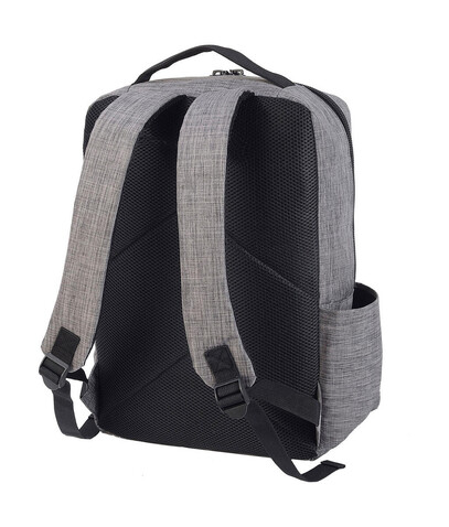 Shugon Sembach Basic Laptop Backpack, Black Melange, One Size bedrucken, Art.-Nr. 917381060