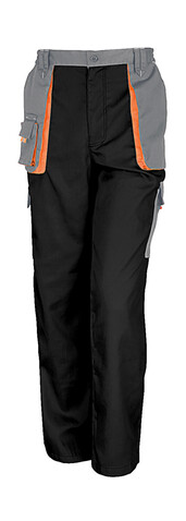 Result LITE Trouser, Black/Grey/Orange, S bedrucken, Art.-Nr. 918331972