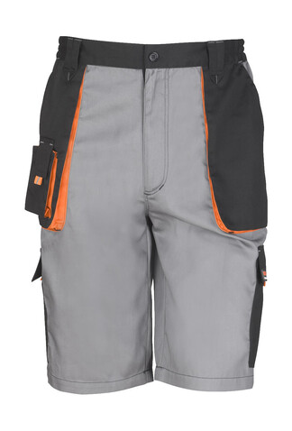 Result LITE Short, Grey/Black/Orange, XL bedrucken, Art.-Nr. 919331825