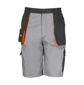 Result LITE Short, Grey/Black/Orange, XS bedrucken, Art.-Nr. 919331821