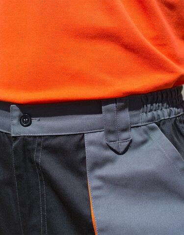 Result LITE Short, Black/Grey/Orange, XL bedrucken, Art.-Nr. 919331975