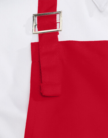 SG ACCESSORIES - BISTRO LISBON 100% Cotton Bib Apron, Grey, One Size bedrucken, Art.-Nr. 920591210