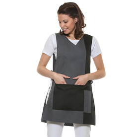 Karlowsky Worksmock Marilies, Anthracite/Black, 0 (XS/S) bedrucken, Art.-Nr. 921671611 Karlowsky Worksmock Marilies, Anthracite/Black, 0 (XS/S) bedrucken, Art.-Nr. 921671611