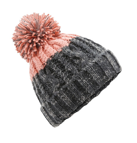 Beechfield Apres Beanie, Graphite Grey/Blush, One Size bedrucken, Art.-Nr. 921691980 Beechfield Apres Beanie, Graphite Grey/Blush, One Size bedrucken, Art.-Nr. 921691980